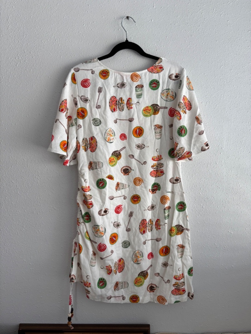 NWT Lisa Says Gah Belle Linen Caviar Dreams Short Sleeve Mini Dress - Picture 6 of 9